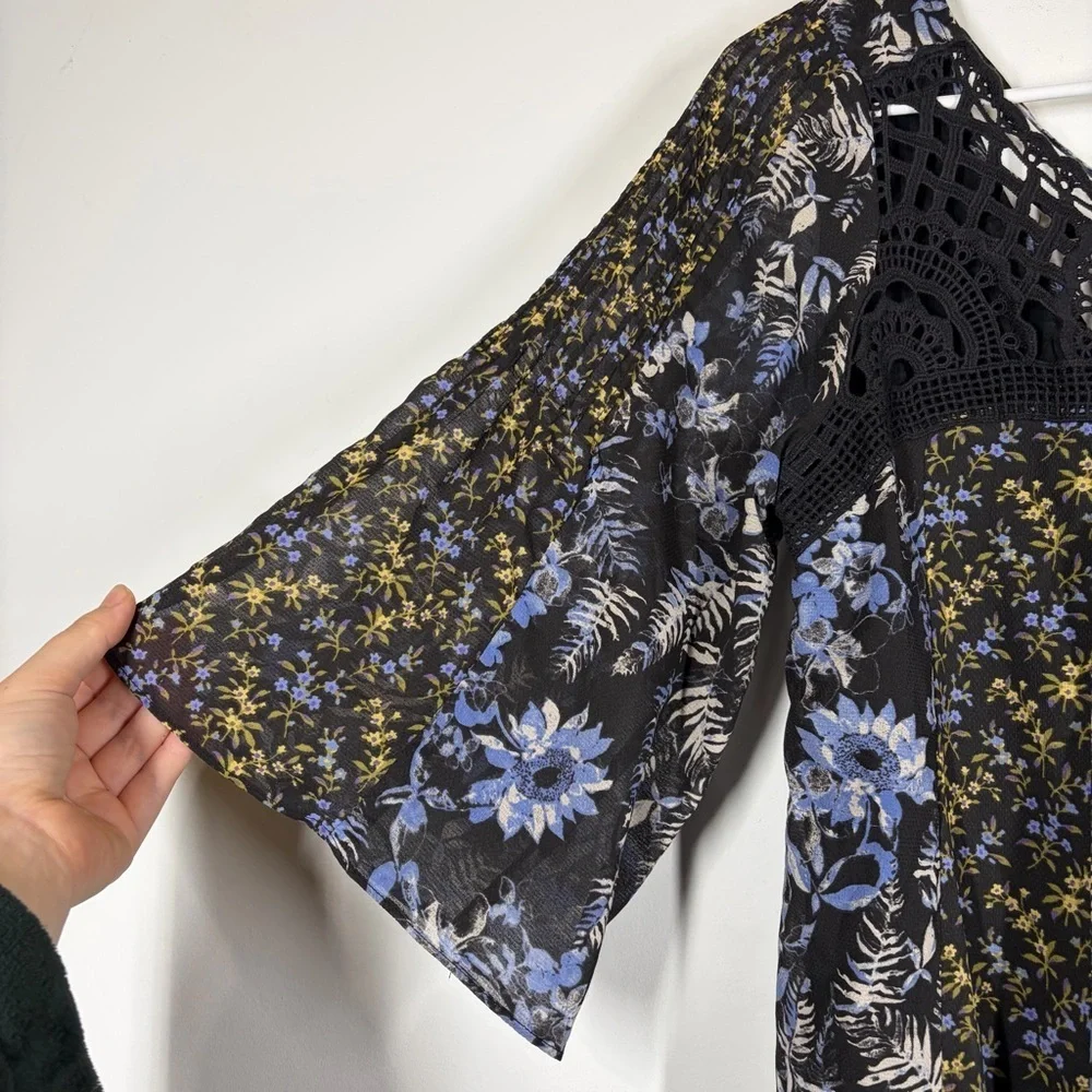 Free People Floral Mini Dress Size XS